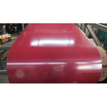 Plancha laminada galvanizada con color rojo - SegSteel Perú