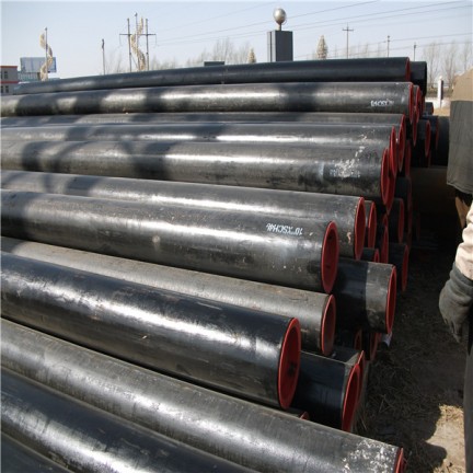 Tubo de acero sin costura SCH40 con pintura negra y marca API 5L GRADE B ASTM A53 GRADE B